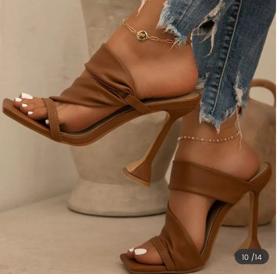 Fashion Square Toe Stiletto