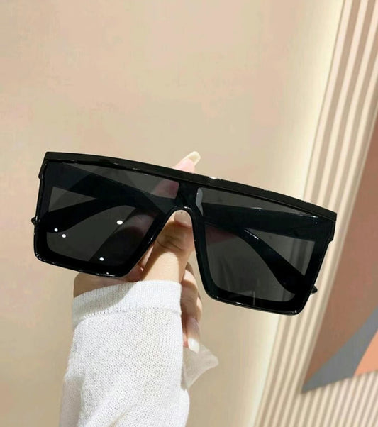 1 Pair Simple Trendy Flat Top Sunglasses