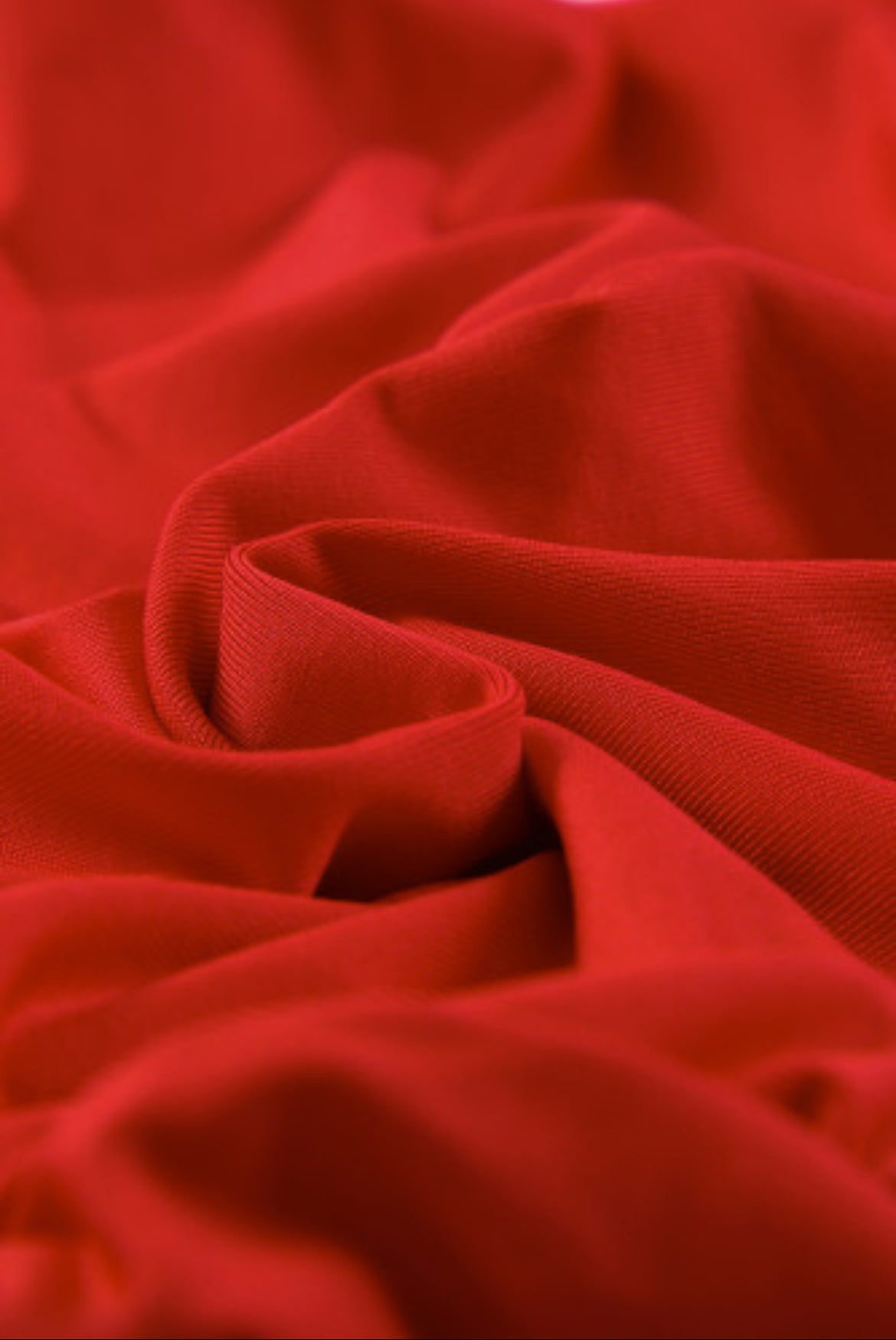 Fiery Red Long Sleeves Wrap V-Neck Ruched Sheath Bodycon Dress