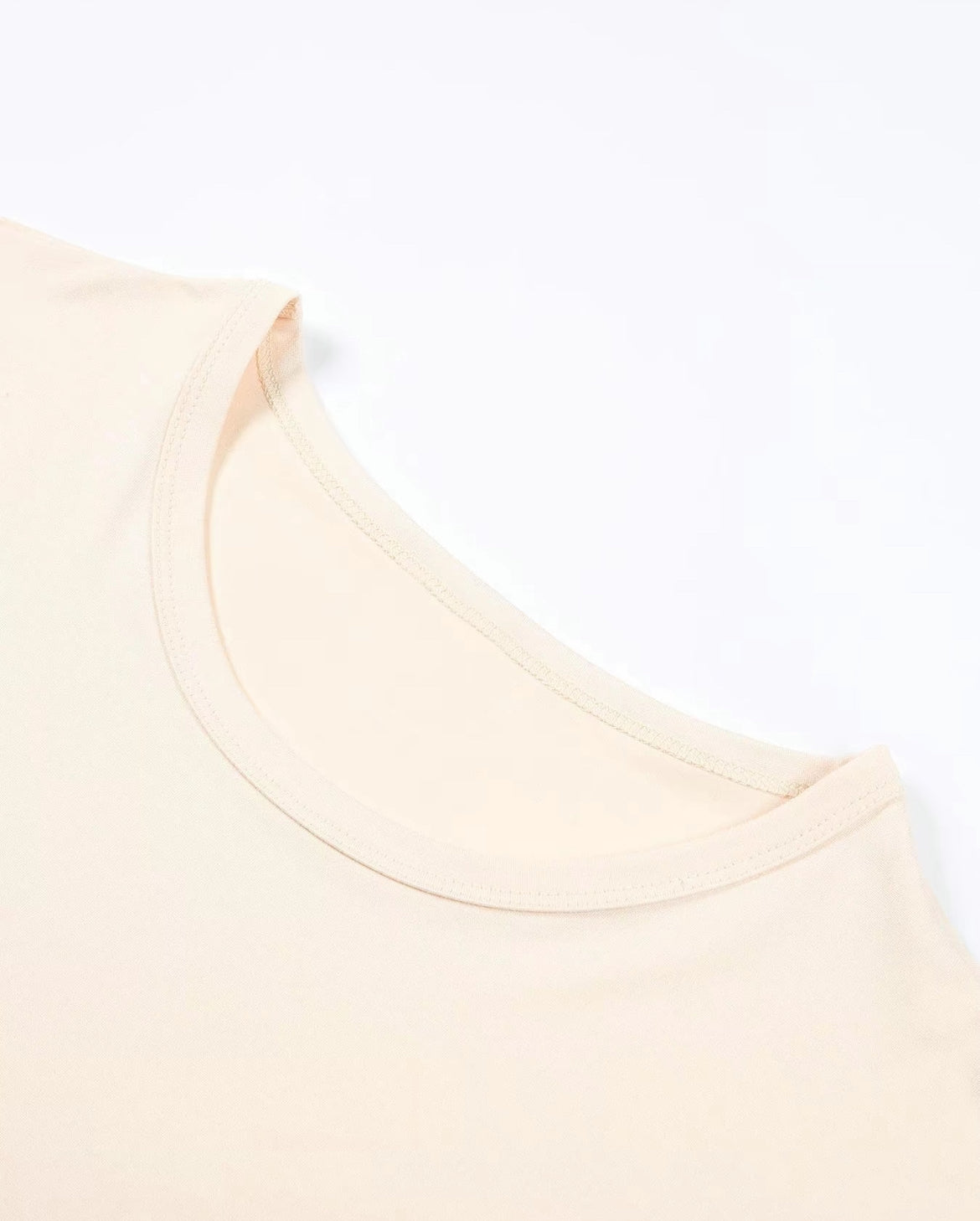 Women's Plain Round Neck Short Sleeve Tee