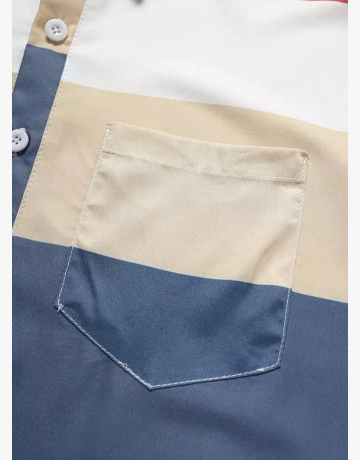 Color Block Button Tab Sleeve Mini Dress with Pocket for Woman Sexy V neck Striped Dress