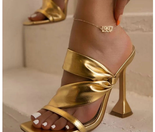 Square Toe Stiletto Heel