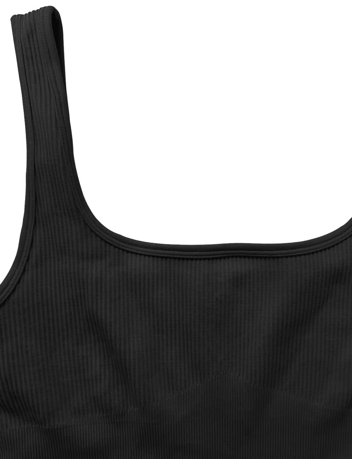 Woman's Solid Tank Dress Square Neck Sleeveless