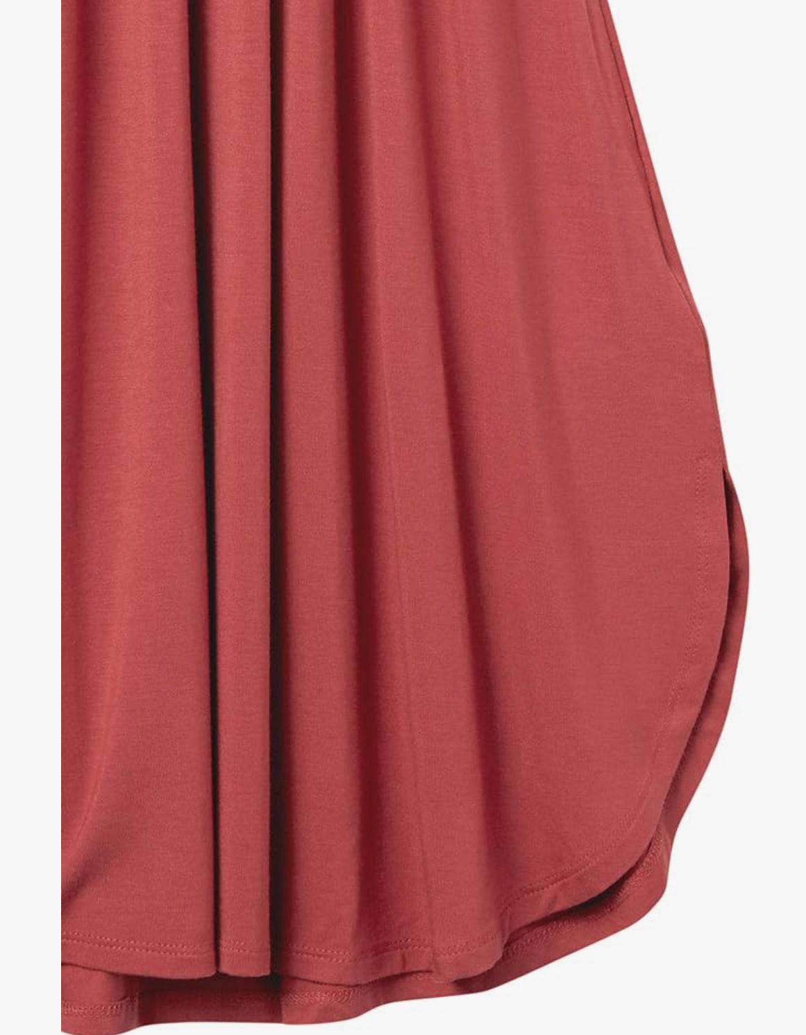 Woman's Jersey Sleeveless Gathered Midi Dress